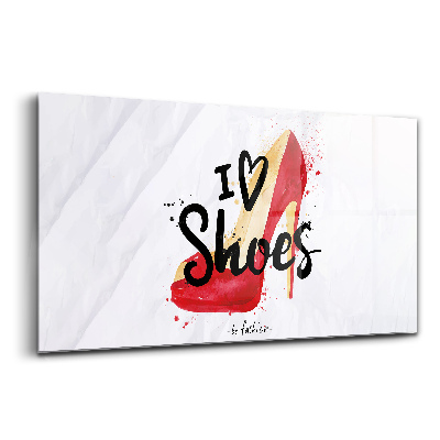 Sklenený obraz Červený kolík