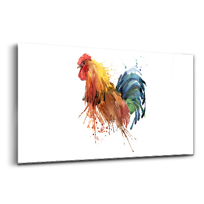 Obraz na skle Farebný kohút