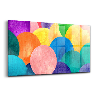 Obraz na skle Abstraktné kruhy