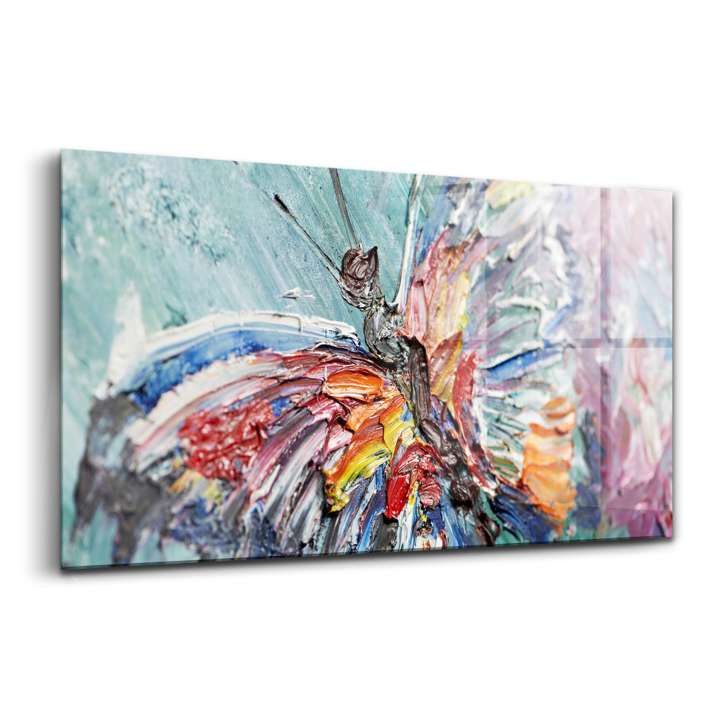 Obraz na skle Detail olejomaľby