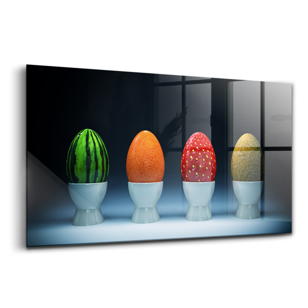 Luxusný sklenený obraz Veľkonočné vajíčka