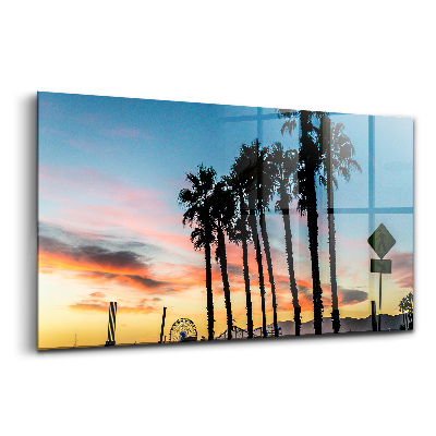 Luxusný sklenený obraz Mólo v Santa Monice