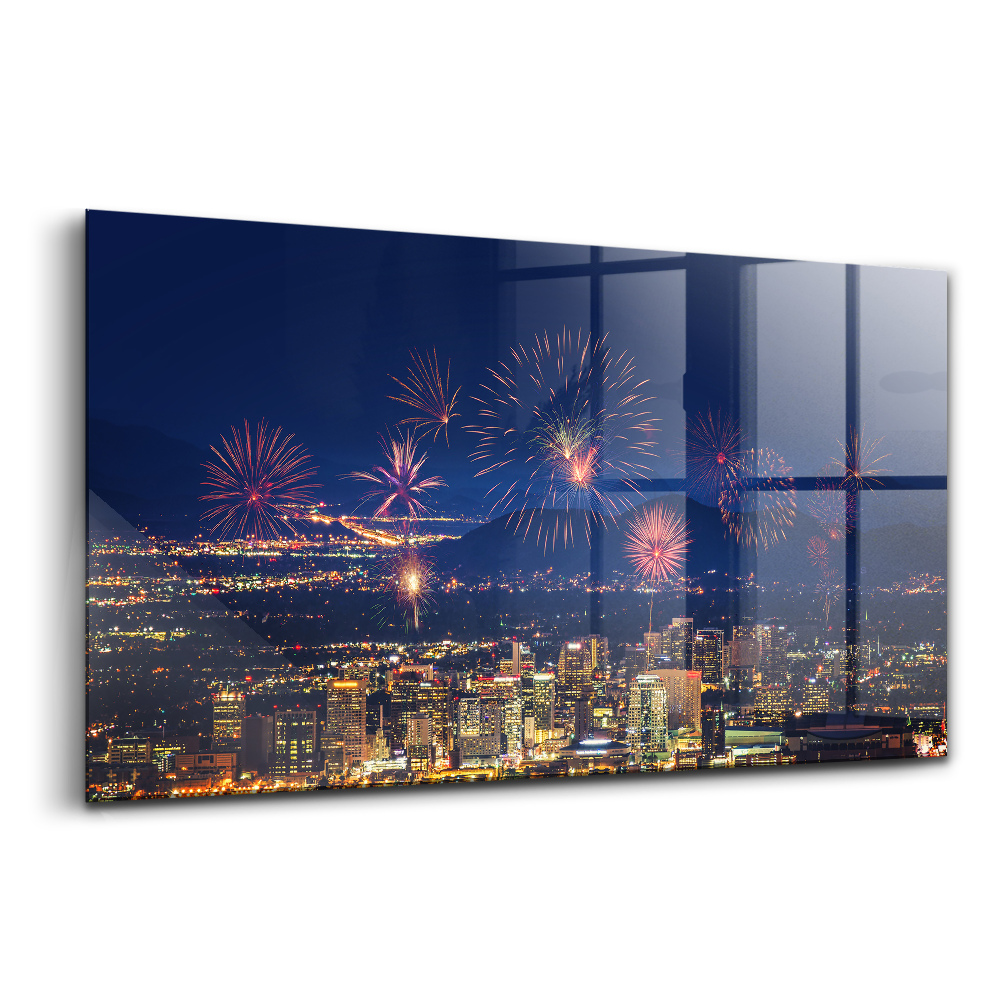 Sklenený obraz Mesto Phoenix v noci
