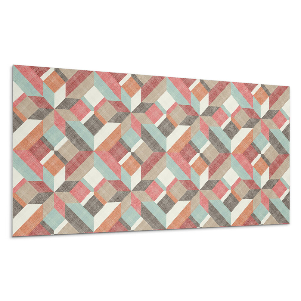 Stenový panel Geometria vo farebných tvaroch