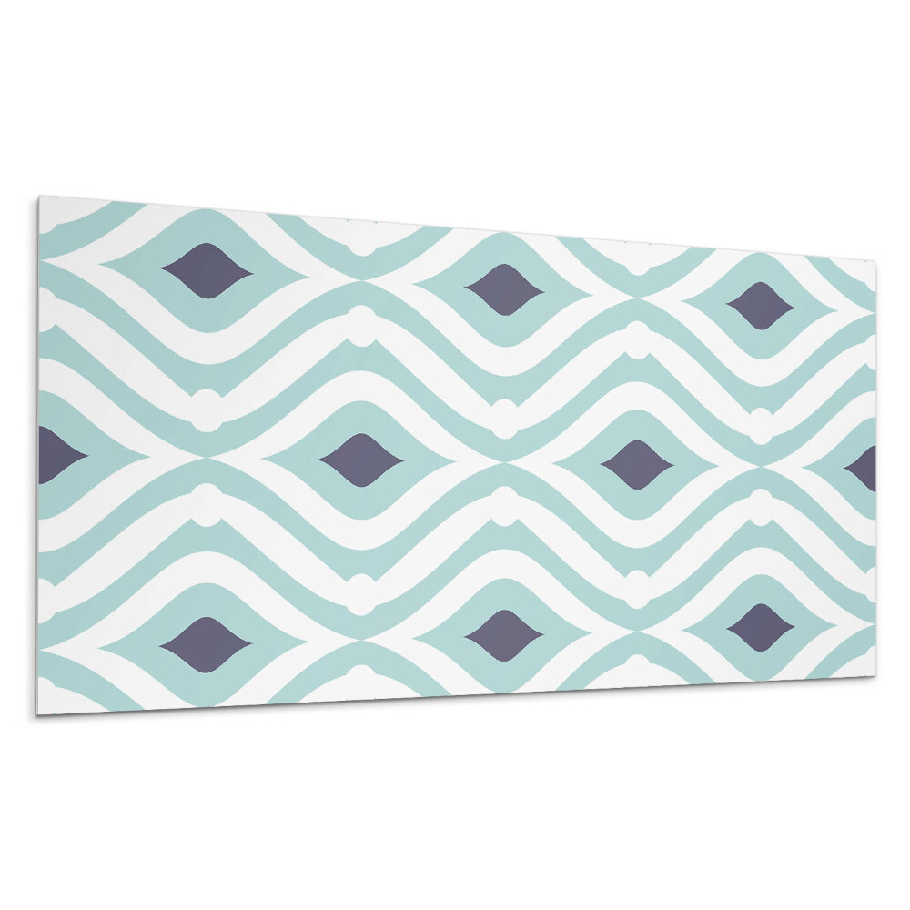 Stenový panel Vlny a kosoštvorce v rytme