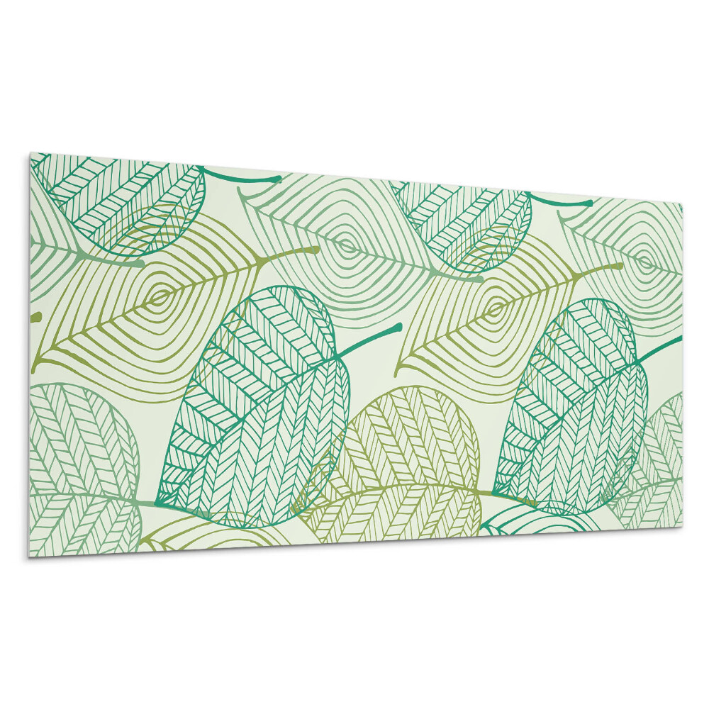 Panel na stenu Listový vzor s čiarami