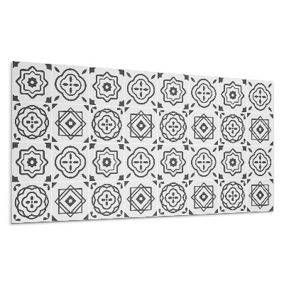 Pvc panel na stenu Geometrické vzory v štvorcoch