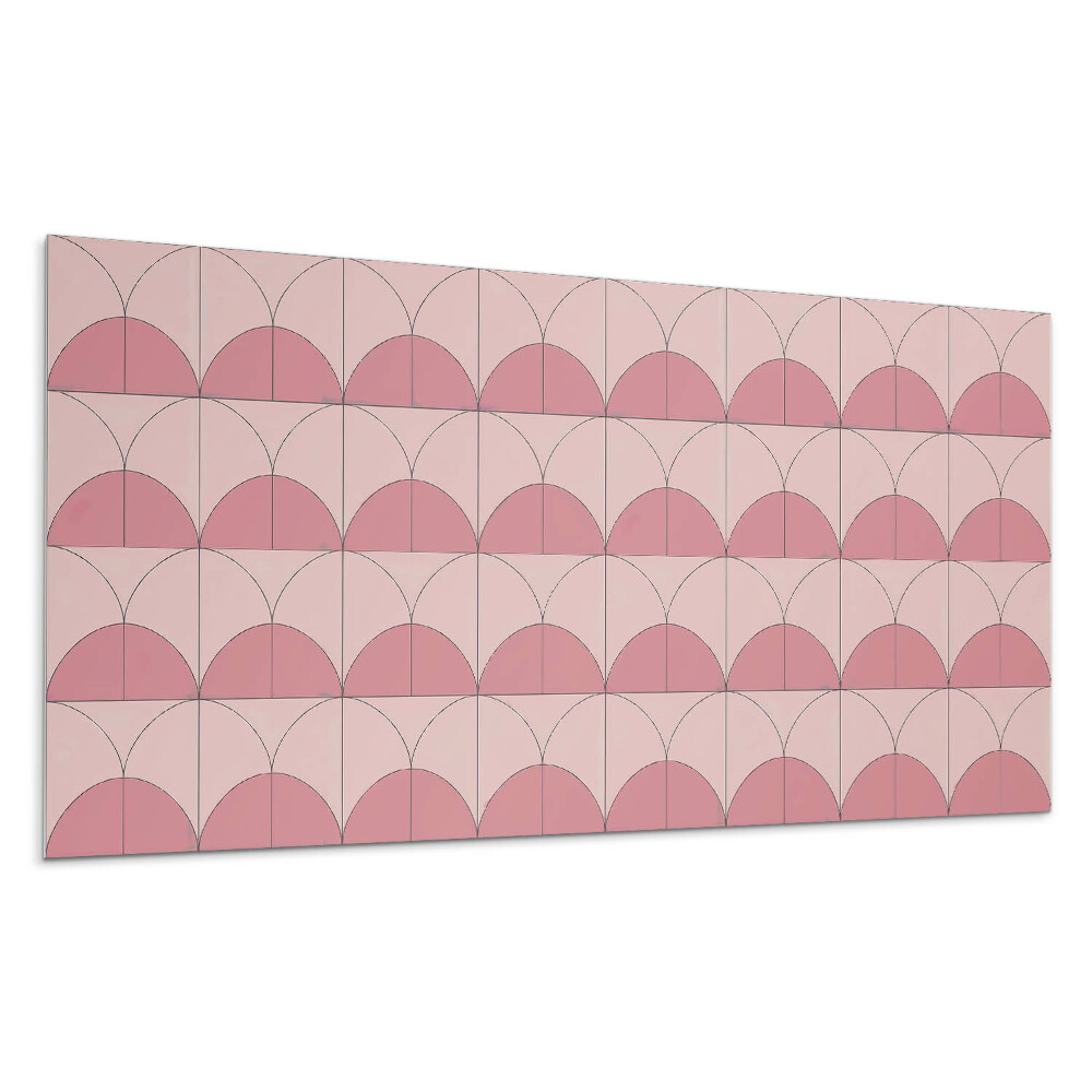 Panel na stenu Geometrické polkruhy v aranžmáne