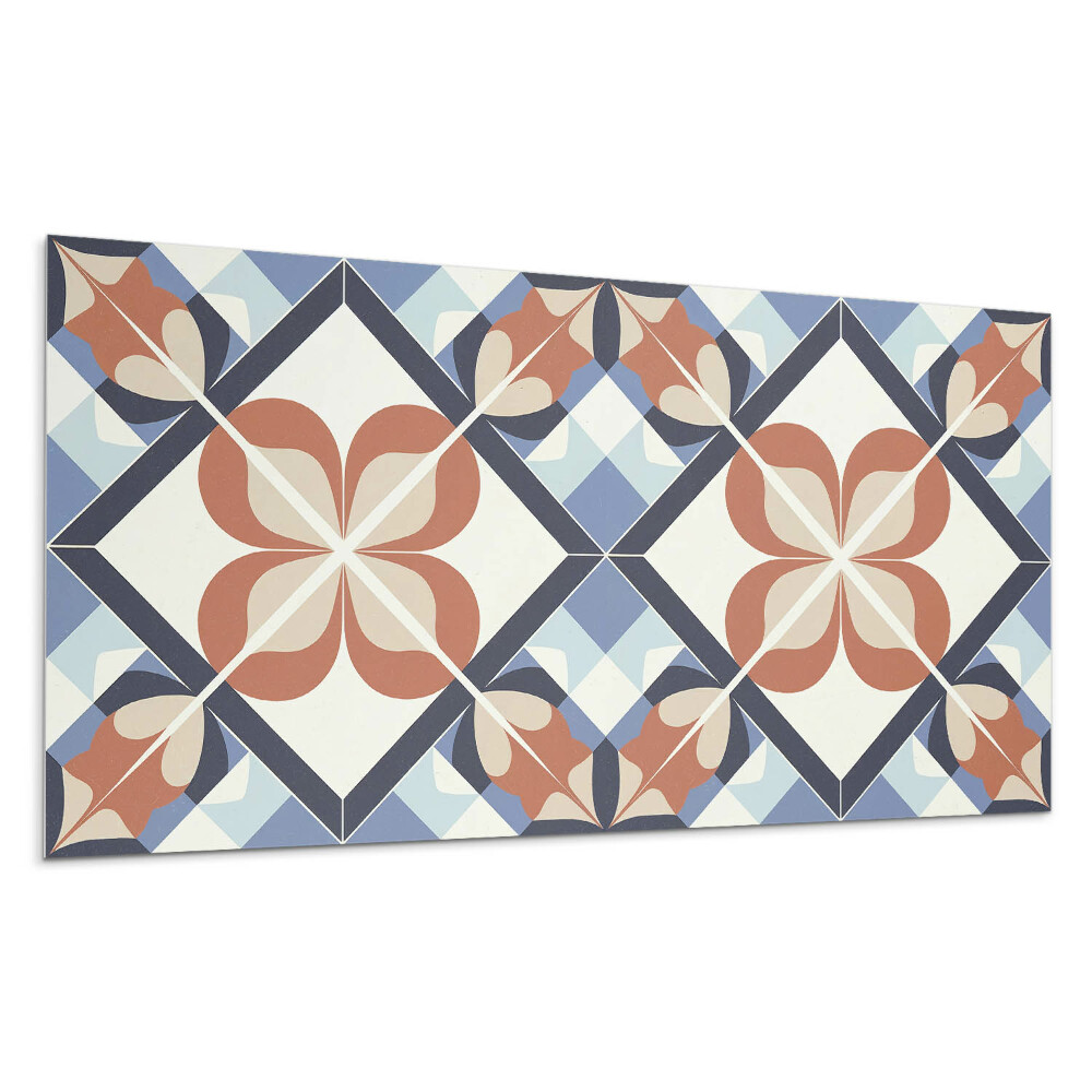 Obkladový panel na stenu Symetrický kvetinový vzor