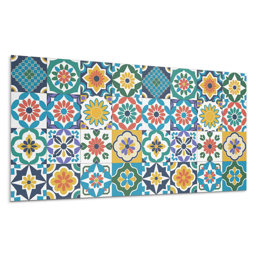 Panel na stenu Kvetinové a geometrické vzory