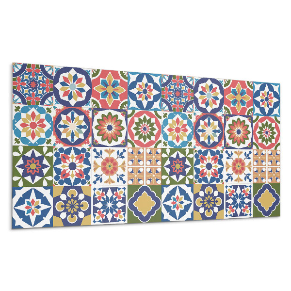 Obkladový panel na stenu Mozaikové vzory v štvorcoch