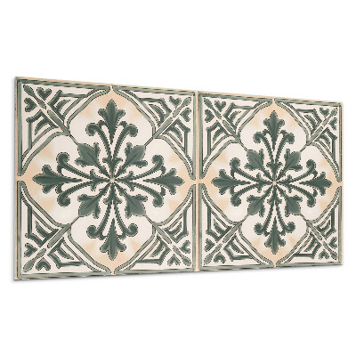 Pvc panel na stenu Rastlinný vzor v štvorci