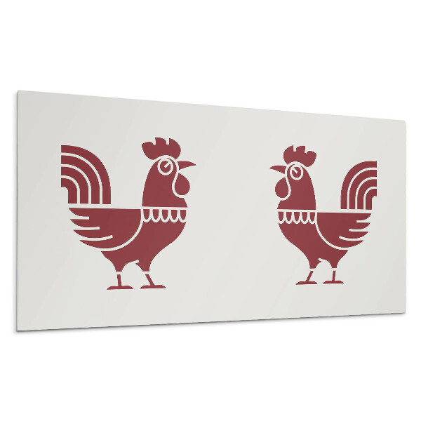 Obkladový panel na stenu Štylizovaný kohút v grafike