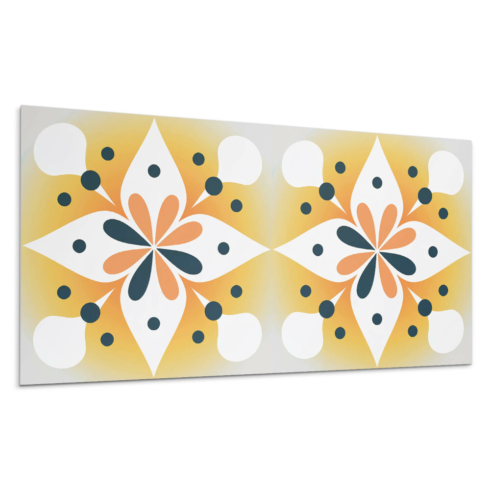 Obkladový panel na stenu Kvetinový vzor s bodkami