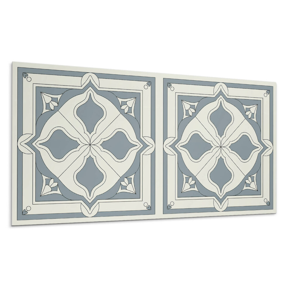 Panel na stenu Kvetinový vzor na dlaždiciach