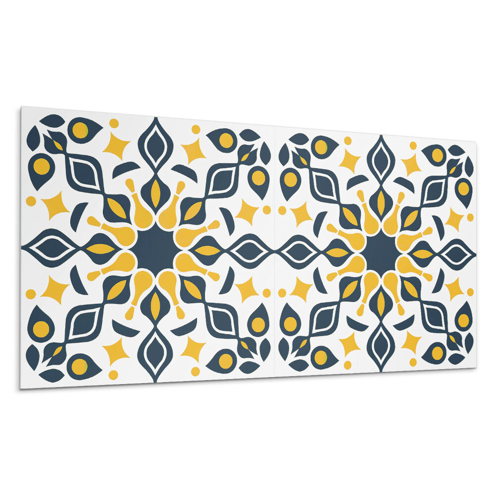 Pvc panel na stenu Kvetinový vzor so symetriou