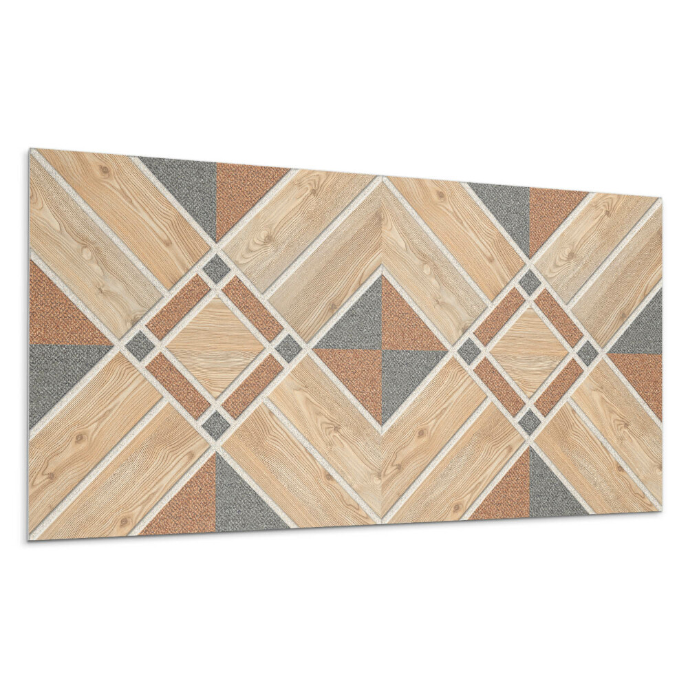 Obkladový panel na stenu Geometrický vzor s drevom