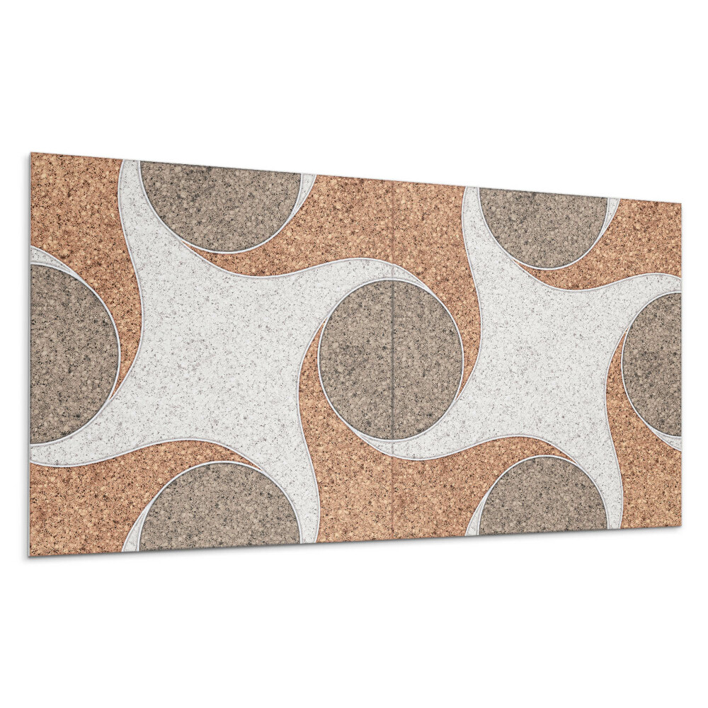 Pvc panel na stenu Vzor s kruhmi a vlnami