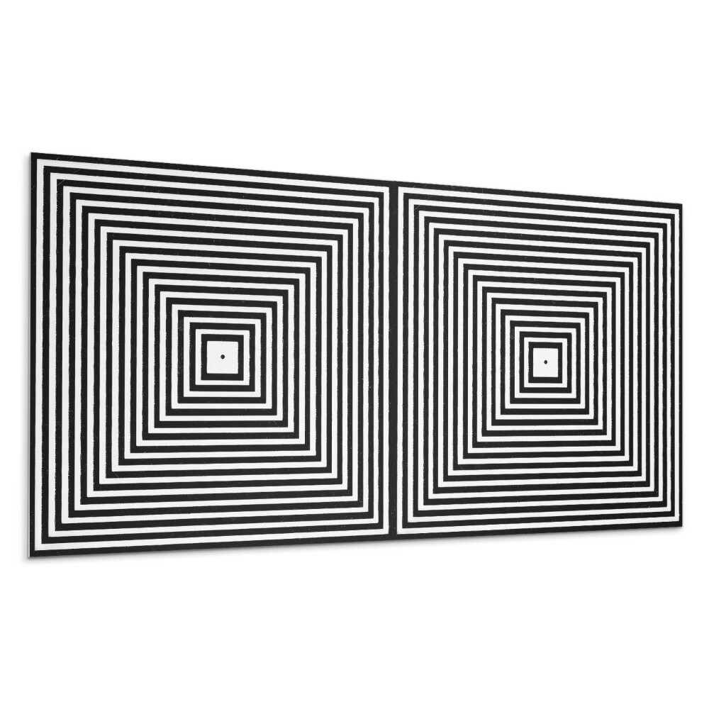 Stenový panel Sústredné čiary v štvorcoch