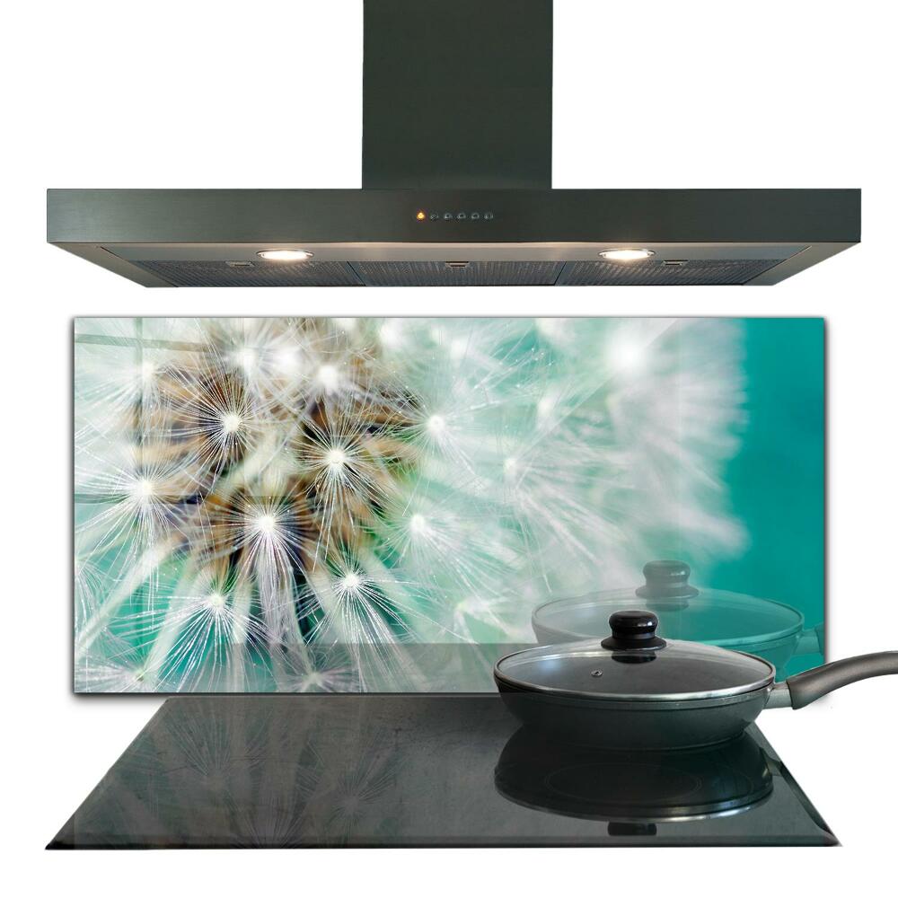 Sklenený obklad do kuchyne Rastlina fúkajúca vo vetre