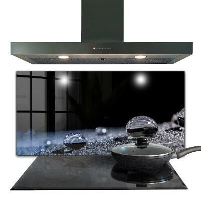 Sklenený obklad do kuchyne Kvapka rannej rosy