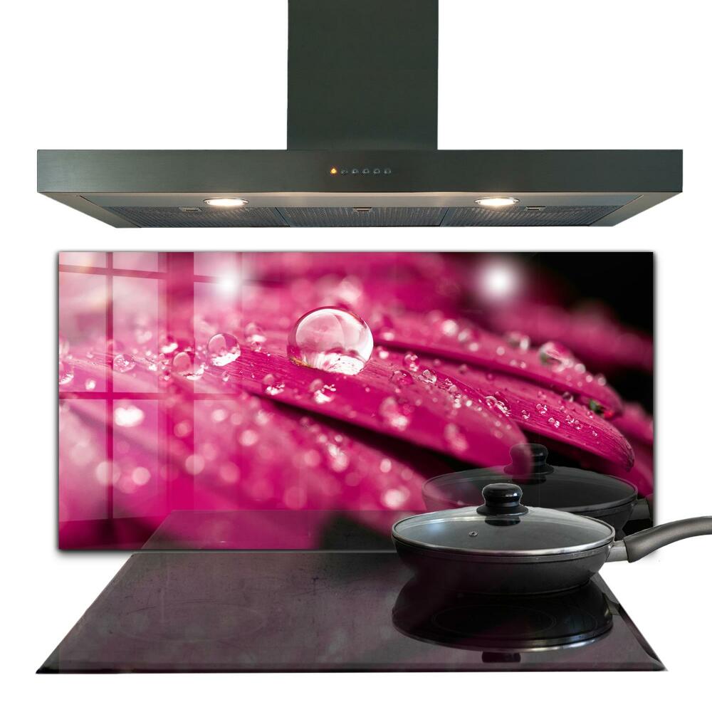 Zástena do kuchyne Ružový kvet rastliny