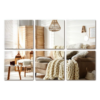 Zrkadlové dlaždice štvorcové