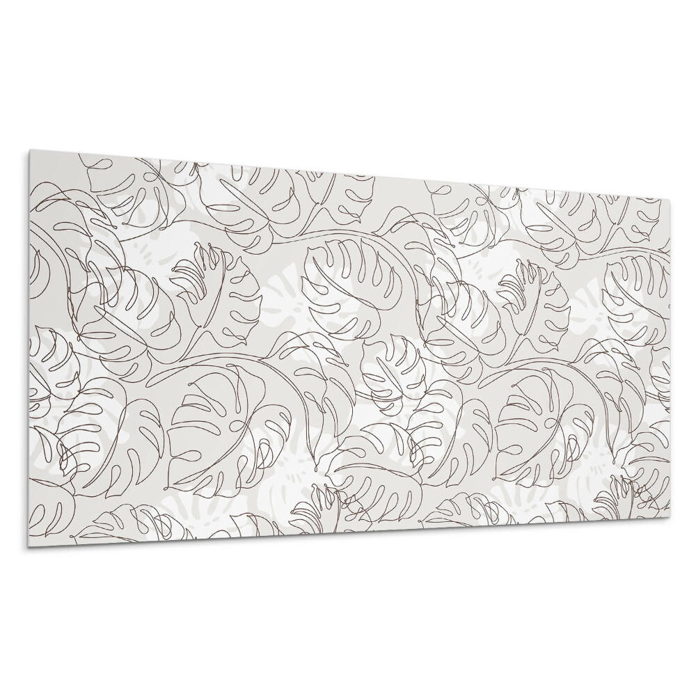 Pvc panel na stenu Vzor čiarových listov