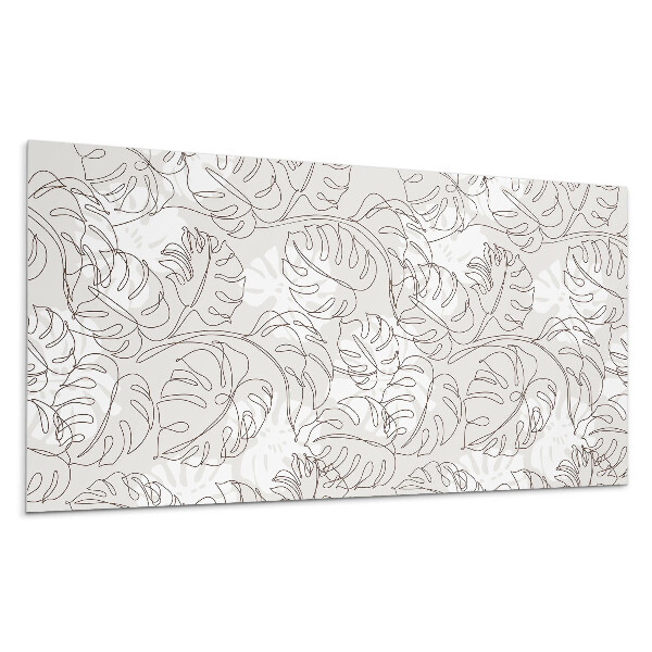 Pvc panel na stenu Vzor čiarových listov