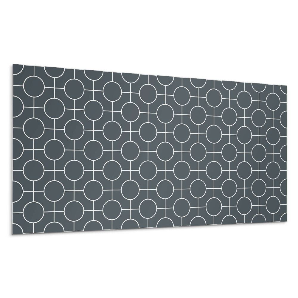 Nástenný panel PVC Geometrický vzor kruhov a čiar