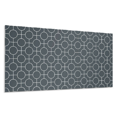 Nástenný panel PVC Geometrický vzor kruhov a čiar