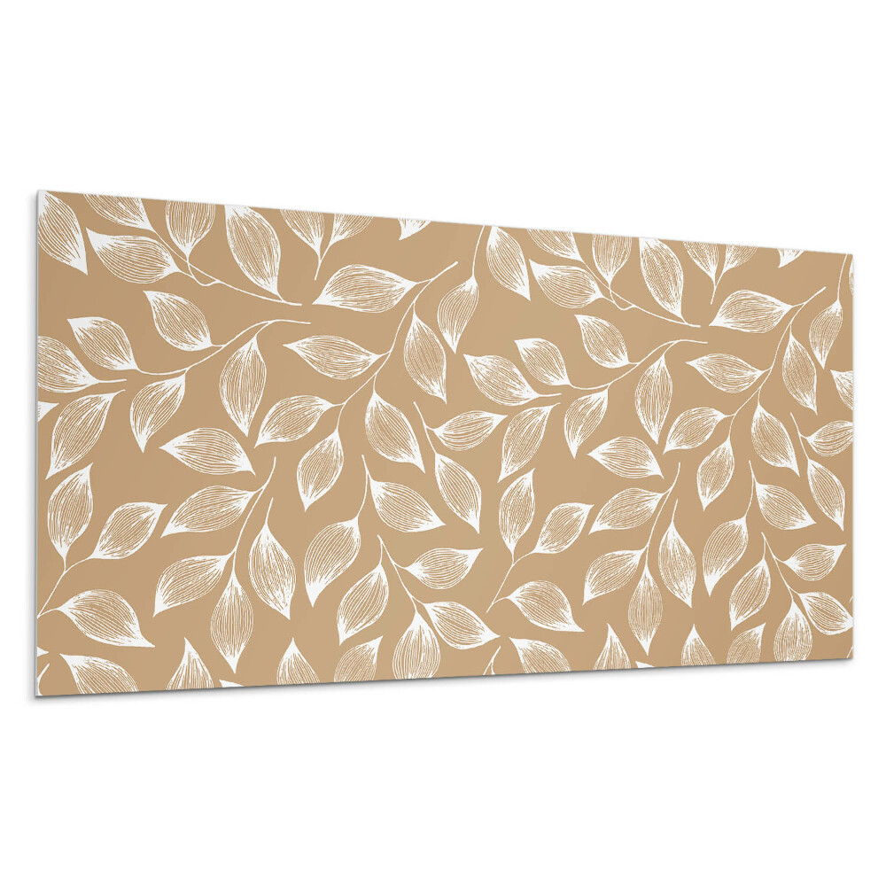 Stenový panel Listy na textúrovanom pozadí