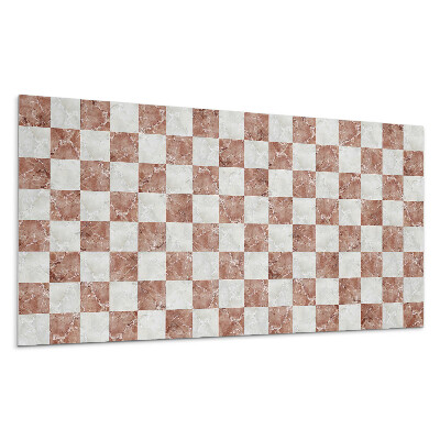 Pvc panel na stenu Mramorový šachovnicový vzor