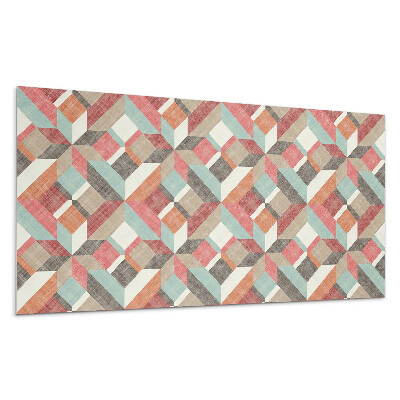 Stenový panel Geometria vo farebných tvaroch