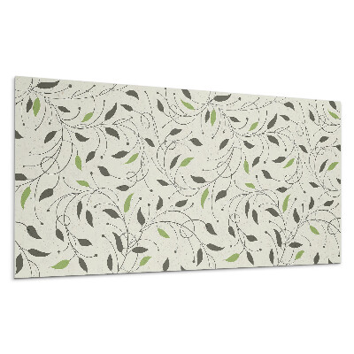 Pvc panel na stenu Vzor s listami a vetvičkami