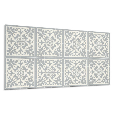 Pvc panel na stenu Rastlinný vzor na dlaždiciach