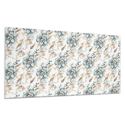 Stenový panel Kvetinový rastlinný vzor