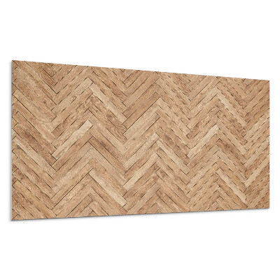 Panel na stenu Vzor rybej kosti na doske