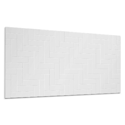 Panel na stenu Vzor rybej kosti v tehlovej farbe