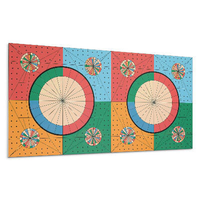 Panel na stenu Geometrický vzor s kruhmi