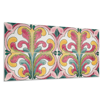 Stenový panel Rastlinný vzor s vlnami