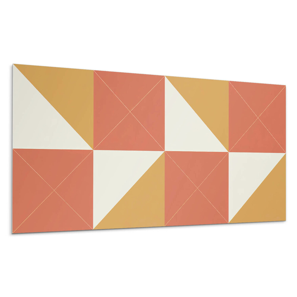 Stenový panel Geometria v teplých tónoch