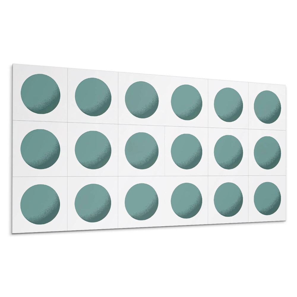 Nástenný panel PVC Geometrické kruhy v mriežke