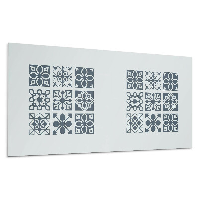 Pvc panel na stenu Geometrické vzory v štvorcoch