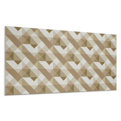 Stenový panel Geometria v zemitých tónoch