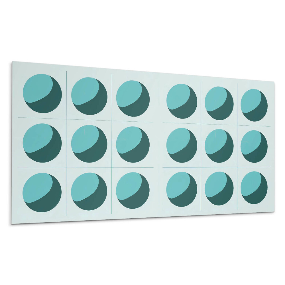 Panel na stenu Geometrické gule v mriežke