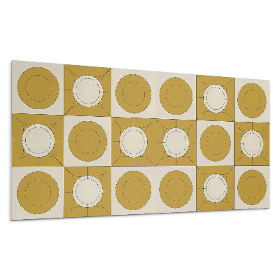 Stenový panel Geometrický vzor s kruhmi