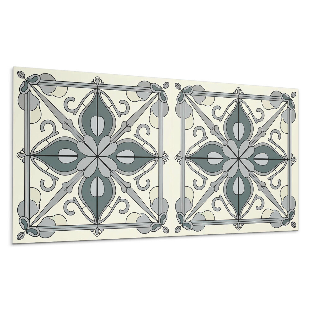 Stenový panel Kvetinový vzor s ornamentami
