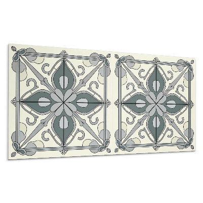 Stenový panel Kvetinový vzor s ornamentami
