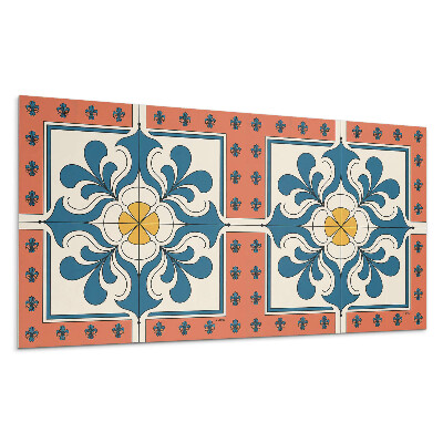 Stenový panel Ľudový vzor s kvetmi